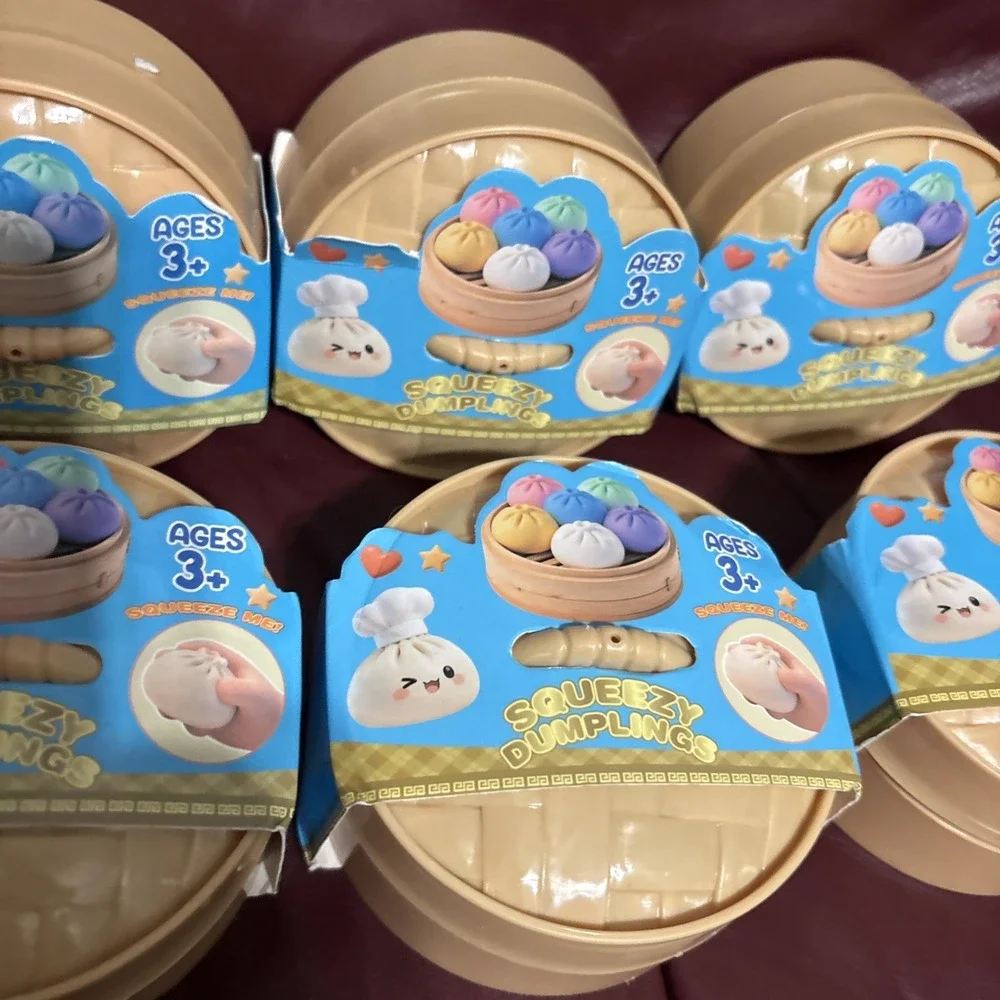 Wholesale Lot 6 PCS Squishy Bun Mystery Dumplings Color Resale Party Present